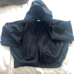 Black Zip Up Hoodie